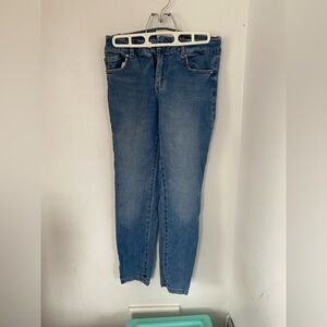 Garage Denim Blue Cropped Jeans